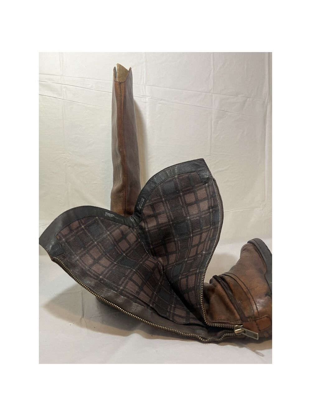 Born Shyra Tall Brown Leather Riding Boots Women Sz 8 - Picture 3 of 16